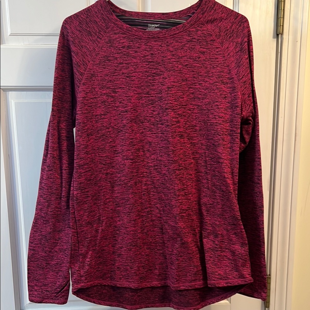 Women's Pink Long Sleeve Thermal Top